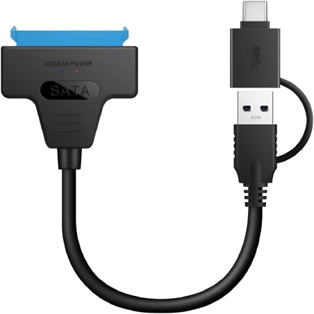 USB 3.1 Type-C & USB 3.0 to SATA Adapter – Fast Data Transfer