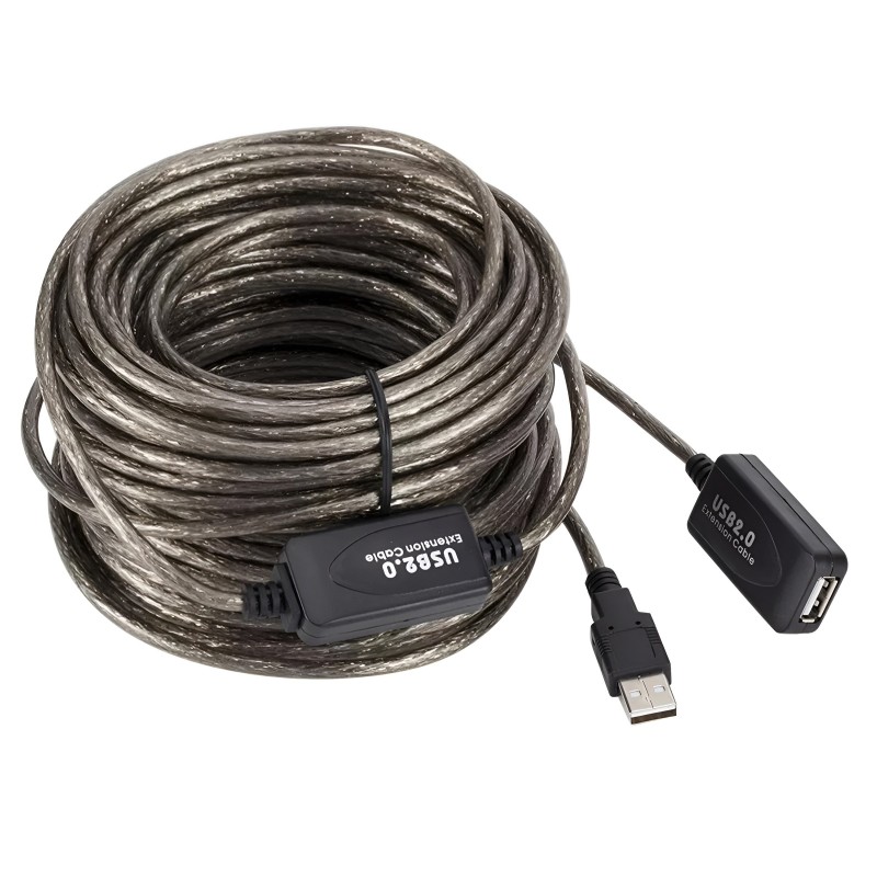 USB 2.0 Extension Cable (Male to Female) – 20m Length