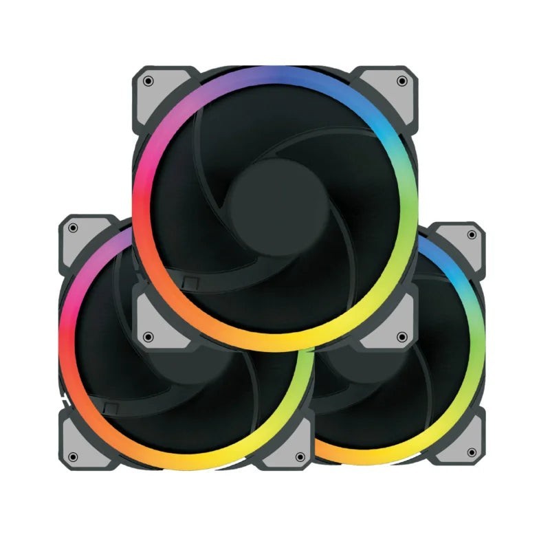 Thunder AIR BOX 72 TCS-720 Case Fans Kit | 2 ARGB STRIPS INCLUDED