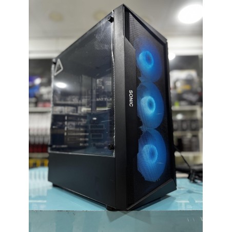 SONIC R28 MidTower PC Case with 3X ARGB Case-Controlled Fans