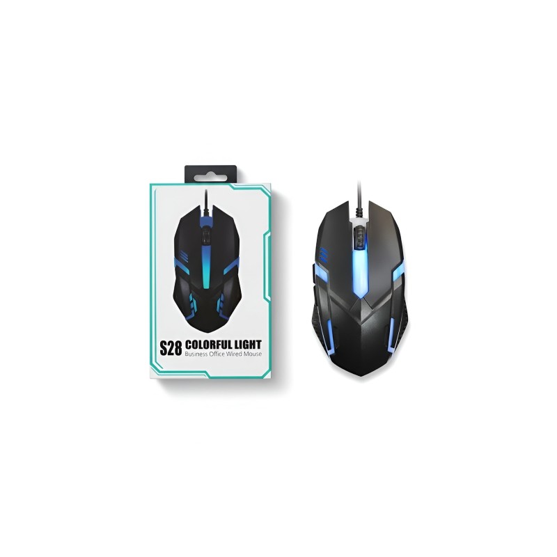 S28 RGB Gaming Wired Mouse  Precision Control with Dynamic Lighting
