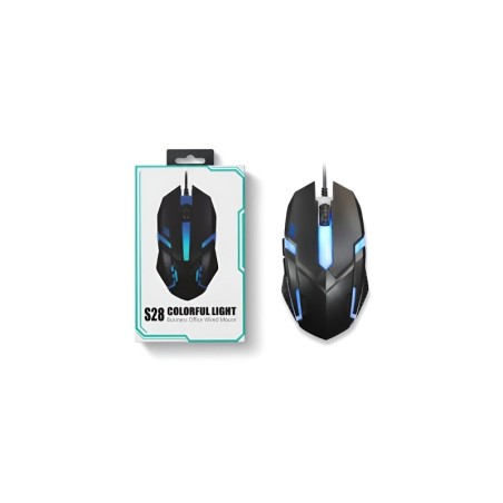 S28 RGB Gaming Wired Mouse  Precision Control with Dynamic Lighting