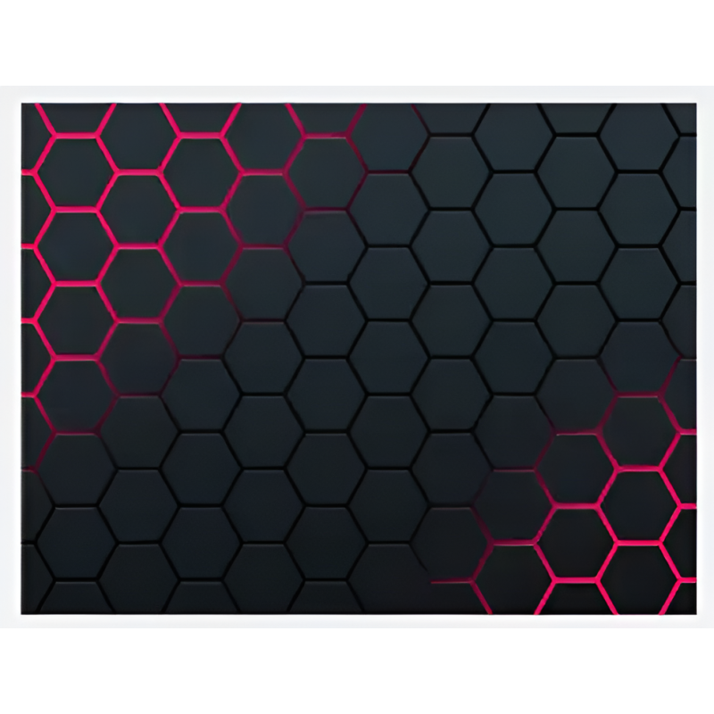 Q1 3D Style Mouse Pad 250 × 300 × 3 mm Smooth Micro-Fibre Surface, Anti-Slip Rubber Base