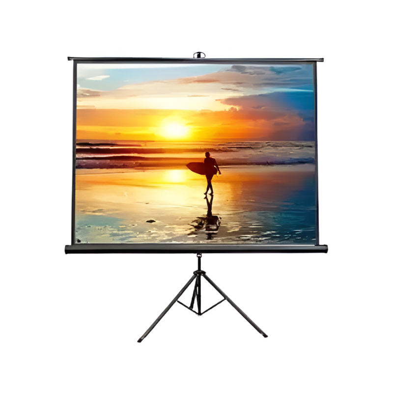 Projector Screen 72 inch Tripod Portable 6x6 Feet 1:1MW Speed-X (FINE QUALITY)