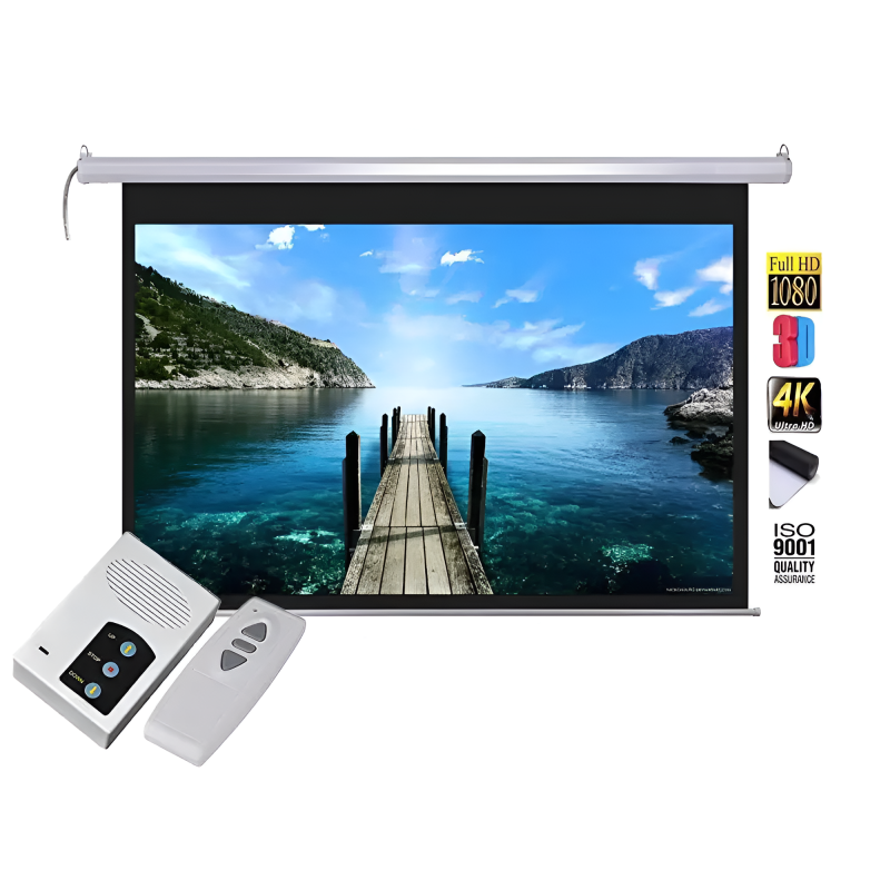 Projector Screen 120 inch Electric Motorised 6x8 Feet 4:3MW Speed-X