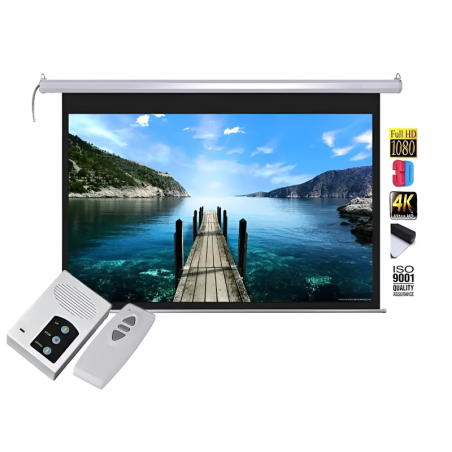 Projector Screen 120 inch Electric Motorised 6x8 Feet 4:3MW Speed-X
