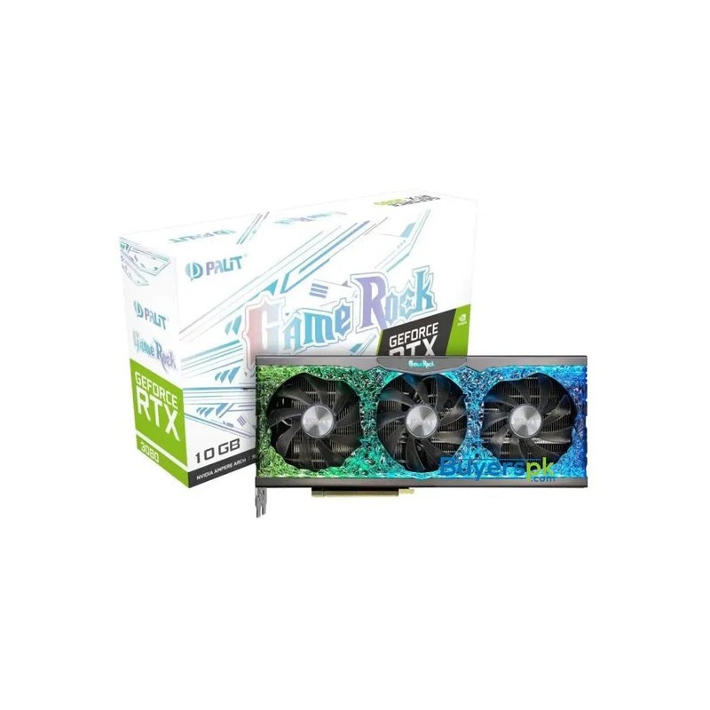 Palit Graphics Card RTX 3080 10GB Gamerock GDDR6X USED (WITH BOX)