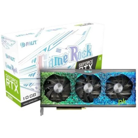 Palit Graphics Card RTX 3080 10GB Gamerock GDDR6X USED (WITH BOX)