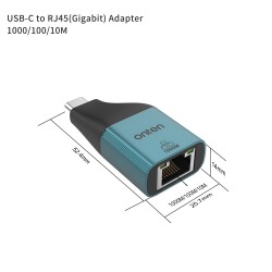 ONTEN Type C to Ethernet 1000M UC101 OR Type C to VGA 2k@60hz UC105