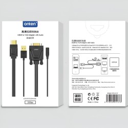 ONTEN HDTV TO VGA CABLE WITH AUDIO CABLE LENGTH 1.8M