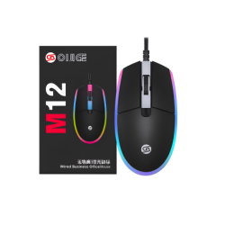 OIJIGE M12 Wired RGB Gaming Illuminated Version Mouse