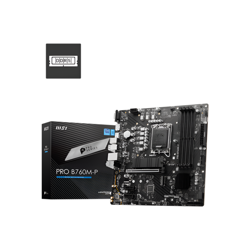 MSI PRO B760M-P DDR5 LGA 1700 mATX Motherboard