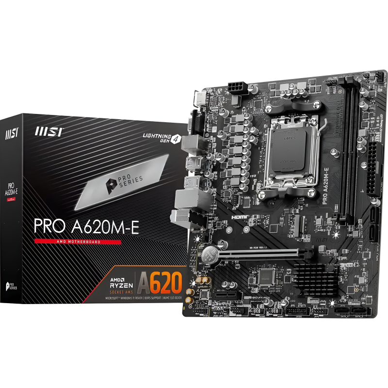 MSI PRO A620M-E AM5 mATX Motherboard