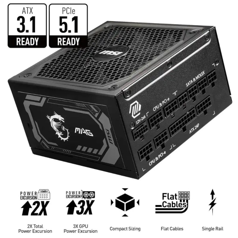 Msi MAG A1000GL Power Supply Unit