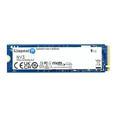 Kingston NV3 1TB NVMe PCIe Gen 4.0 SSD – High-Speed Internal Storage