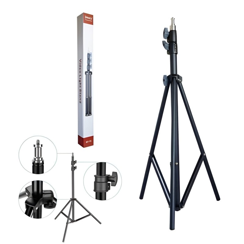 JMARY MT-75 Ring Light Tripod Stand 7ft High Quality Imported For Lighting Softbox Umbrella Camera