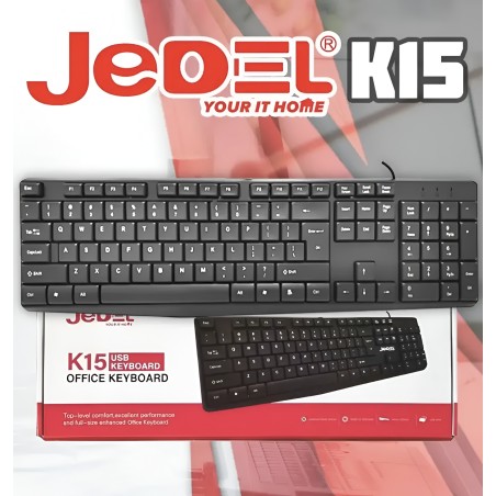 JEDEL K15 USB Wired Office Keyboard
