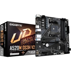 Gigabyte A520M DS3H V2 Motherboard - Supports AMD Ryzen 5000