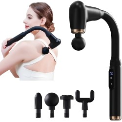 GB-868 Elbow Membrane Deep Tissue Massage Gun  9-Speed Percussion, 1200mAh Rechargeable Silent Hook-Grip, USB-C Fast Charge