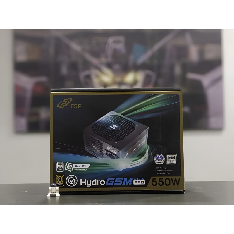 FSP Hydro GSM Lite PRO 550W 80 Plus® Gold Sami-Modular Power Supply