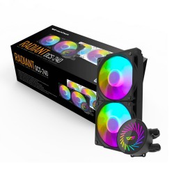 DarkFlash Radiant DC 240 ARGB AIO CPU Liquid Cooler – Black