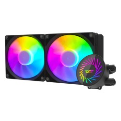 DarkFlash Radiant DC 240 ARGB AIO CPU Liquid Cooler – Black
