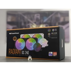DarkFlash Radiant DC 240 ARGB AIO CPU Liquid Cooler – Black