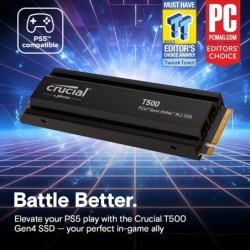 Crucial T500 Pro PCIe Gen4 NVME M.2 SSD 4TB | Ultra-Fast Storage
