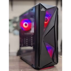 Boost  Tiger Pro Gaming PC Case - High-Performance ATX Tower with RGB Lighting and Enhanced Cooling System with 3 Fans