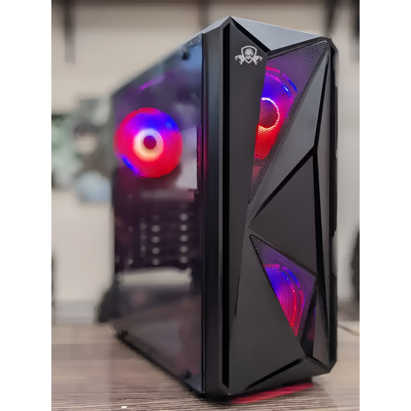 Boost  Tiger Pro Gaming PC Case - High-Performance ATX Tower with RGB Lighting and Enhanced Cooling System with 3 Fans
