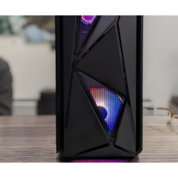 Boost  Tiger Pro Gaming PC Case - High-Performance ATX Tower with RGB Lighting and Enhanced Cooling System with 3 Fans