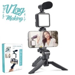 AY-49 Vlogging Tripod Video Making Kit 5-in-1