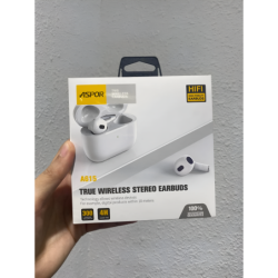 ASPOR A615 Wireless Earbuds – HiFi Sound & Wireless Charging
