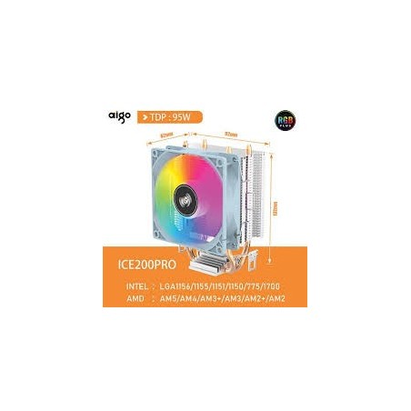 Aigo ICE200 Pro CPU Cooler – Powerful Cooling with Stylish Design