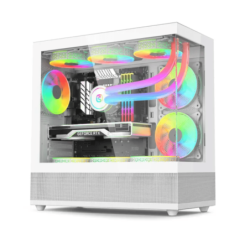ACER V920W White mATX Full View PC Case with 3x ARGB Fans