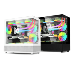ACER V920B Black mATX Full View PC Case with 3x ARGB Fans