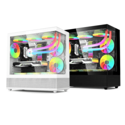 ACER V920B Black mATX Full View PC Case with 3x ARGB Fans