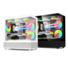 ACER V920B Black mATX Full View PC Case with 3x ARGB Fans