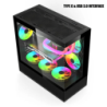 ACER V920B Black mATX Full View PC Case with 3x ARGB Fans