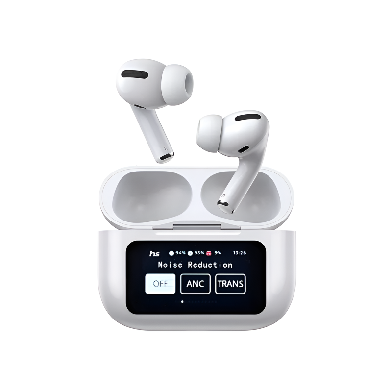 A9 Pro Wireless Earbuds White ANC/ENC BT 5.4 Touch Control