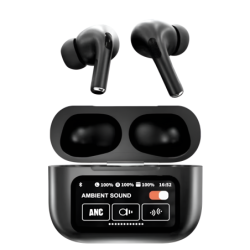 A9 Pro Wireless Earbuds ANC/ENC BT 5.4 Touch Control – Black