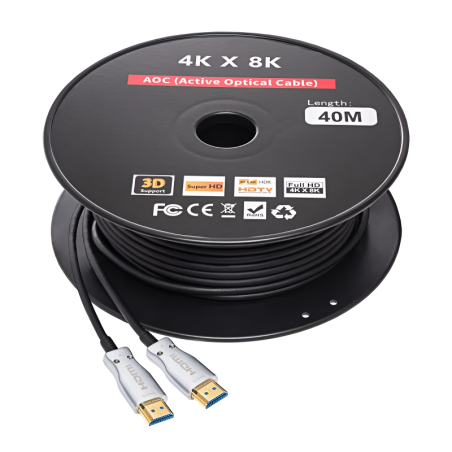 40m Fiber Hdmi Cable 2.0/2.1 Aoc(active Optical Cable)