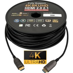 30m Fiber Hdmi Cable 2.0/2.1 Aoc(active Optical Cable)Copper